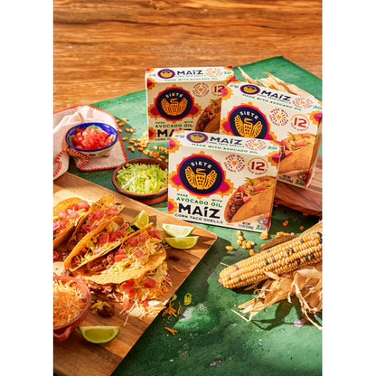 Siete Foods Gluten Free Maíz Corn Taco Shells 5.5 oz, 12ct