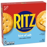 (3 pack) RITZ Hint of Salt Crackers, Snacks for Kids and Adults, Lunch Snacks, 13.7 oz