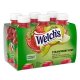 (4 pack) Welch's Strawberry Kiwi Juice Drink, 10 fl oz On-the-Go Bottle (Pack of 6)