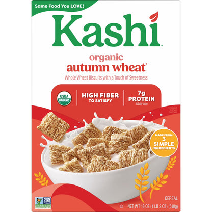 Kashi Autumn Wheat Breakfast Cereal Box, 18 oz
