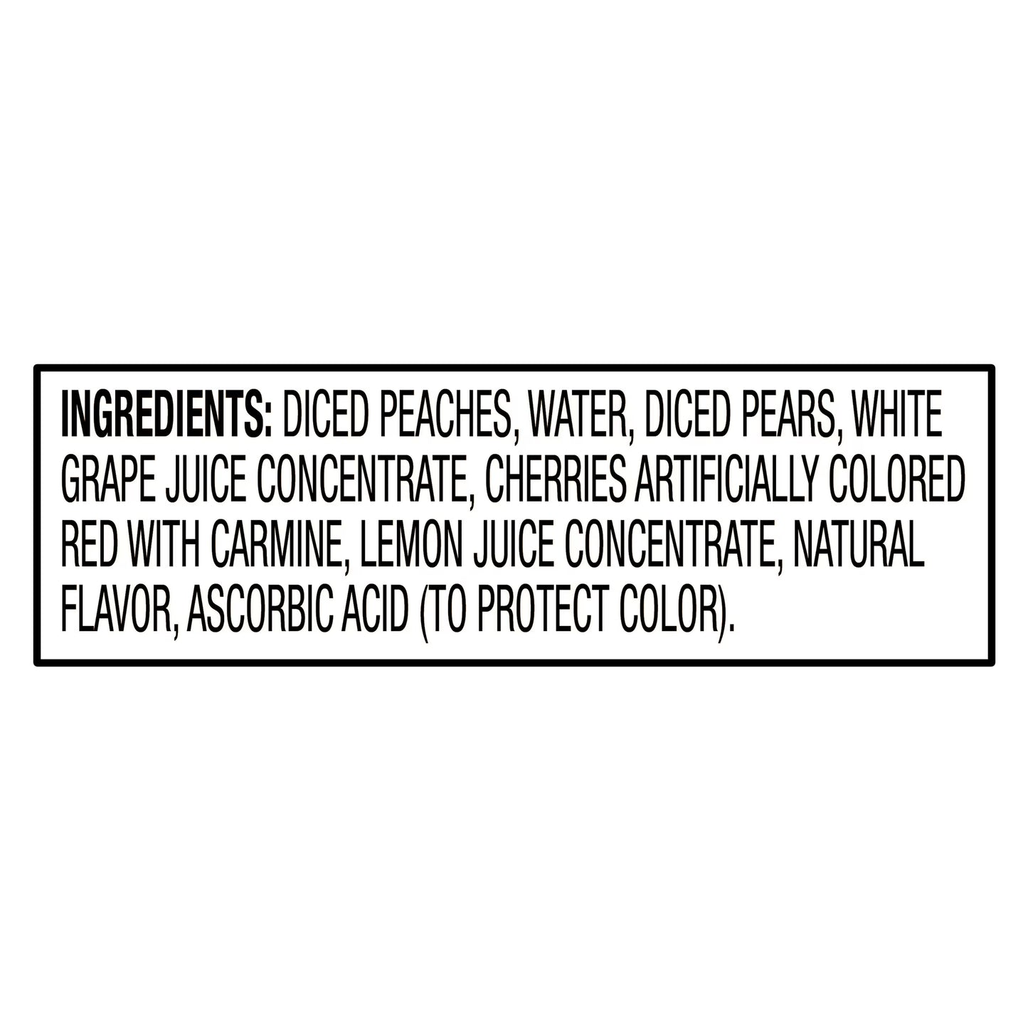 (6 pack) Great Value Cherry Mixed Fruit in 100% Juice, 4 oz, 4 Count
