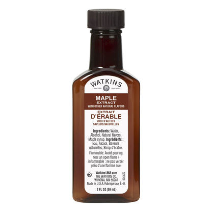 (3 pack) Watkins Maple Extract with Other Natural Flavors, 2 fl oz (Plastic container)