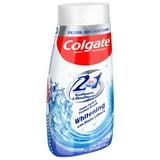 (2 pack) Colgate 2 in 1 Toothpaste and Whitening Mouthwash, Mint, 4.6 oz Squeeze Bottle