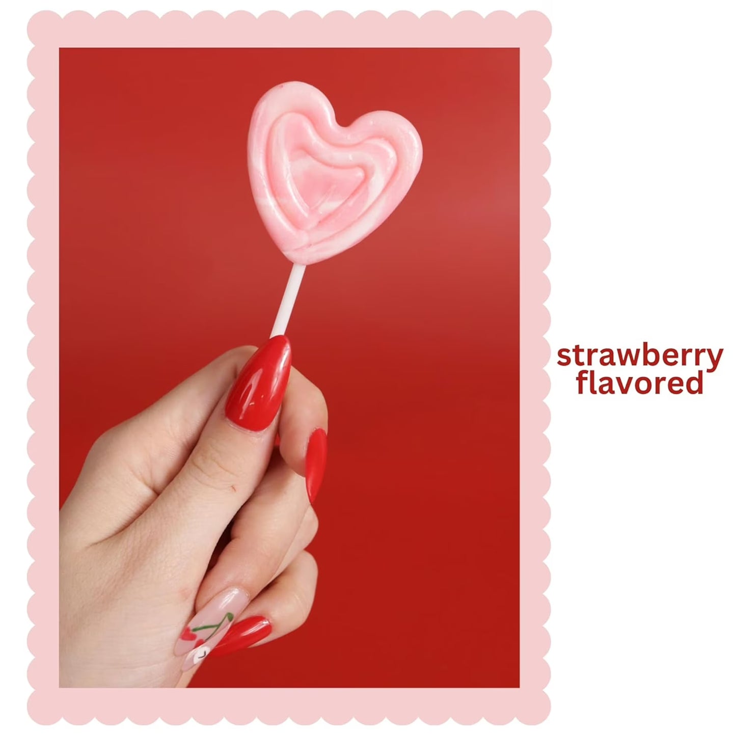 Swirl Heart Lollipops, Valentines Day Party Candy, 24 Count, 11.2 Ounce Box