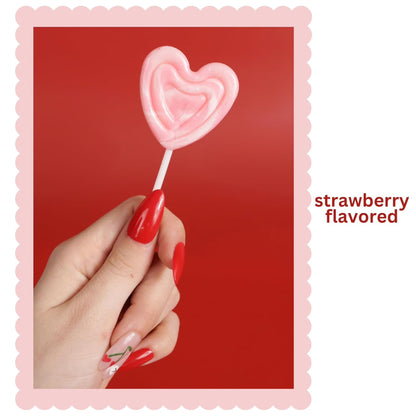 Swirl Heart Lollipops, Valentines Day Party Candy, 24 Count, 11.2 Ounce Box