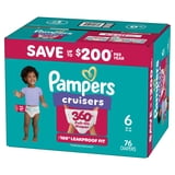 Pampers Cruisers 360 Baby Diapers Size 6, 76 Count (Select for More Options)