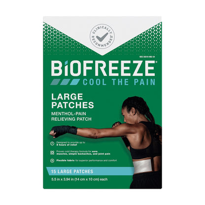 Biofreeze Large Menthol Pain Patch, 15 ct.