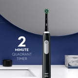Oral-B Toothbrush, Pro 1000 CrossAction Rechargeable Electric Toothbrush Pack, Black and White, 2 Count