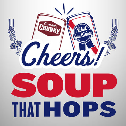 Campbell’s Chunky x Pabst Blue Ribbon Beer Cheese with Potatoes and Chorizo Soup, 18.8 oz Can