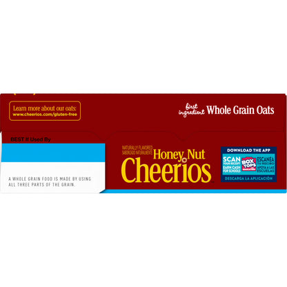 Honey Nut Cheerios, Heart Healthy Gluten Free Breakfast Cereal, Family Size, 18.8 oz