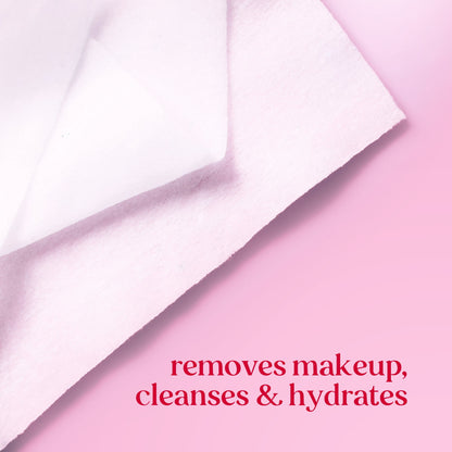 Burt's Bees Micellar & Rose Water 3-in-1 Makeup Removing and Cleansing Wipes, 60 Count (2-Pack)