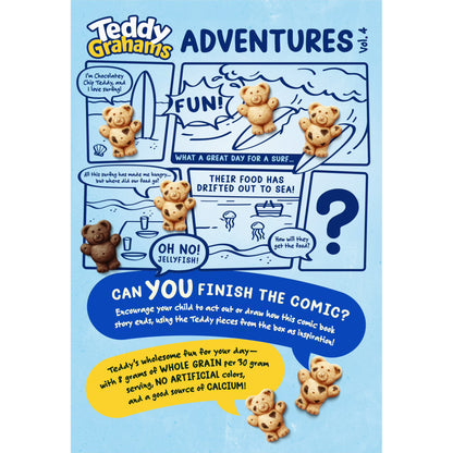 TEDDY GRAHAMS Chocolatey Chip Graham Snacks, Kids Snacks, 10 oz
