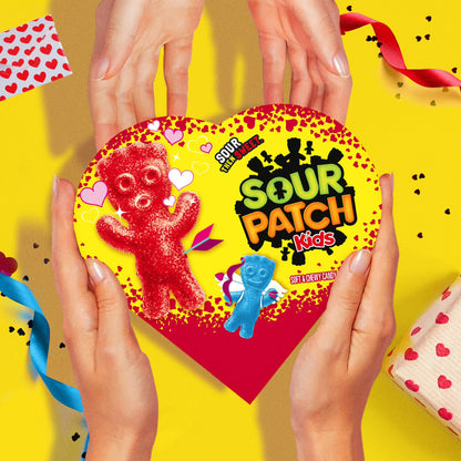 SOUR PATCH KIDS Soft & Chewy Valentines Day Candy, 6.8 oz Heart Shaped Box