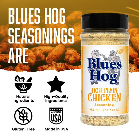 Blues Hog High Flyin' Chicken Seasoning, Gluten Free, 12.5 oz