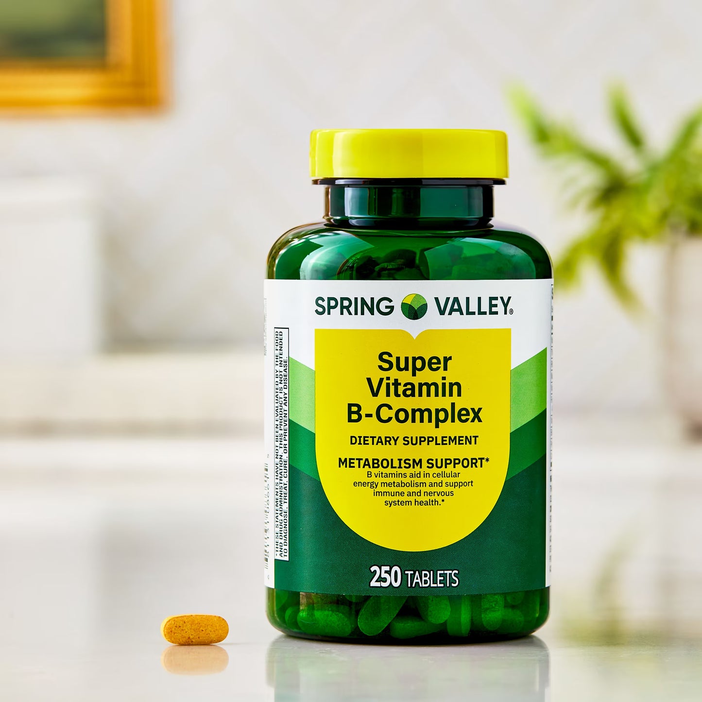 (3 pack) Spring Valley Super Vitamin B-Complex, 250 Count, Dietary Supplement Tablets for Metabolism Support