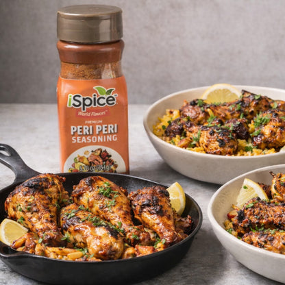 iSpice | Peri Peri Seasoning | 5.78 oz | Mixed Spice Seasoning | Halal | Kosher | Non GMO
