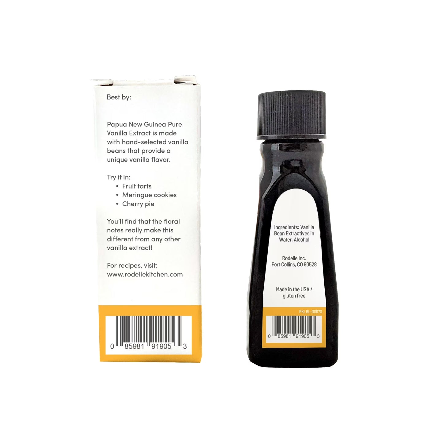 Rodelle Papua New Guinea Pure Vanilla Ext. 1oz