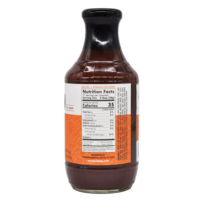 Franklin Barbecue Original Texas BBQ Sauce, 18 oz, Gluten-Free, No Artificial Flavors
