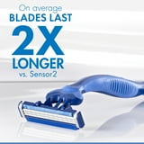 Gillette Sensor3 Comfort Men's Disposable Manual Razors, 12 Razors