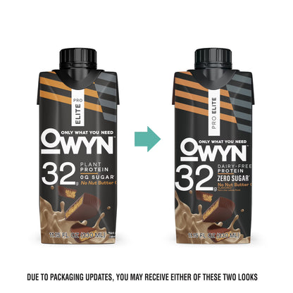 OWYN Pro Elite 32g High Protein Shakes, No Nut Butter Cup, 11.15 fl oz, 4 Count