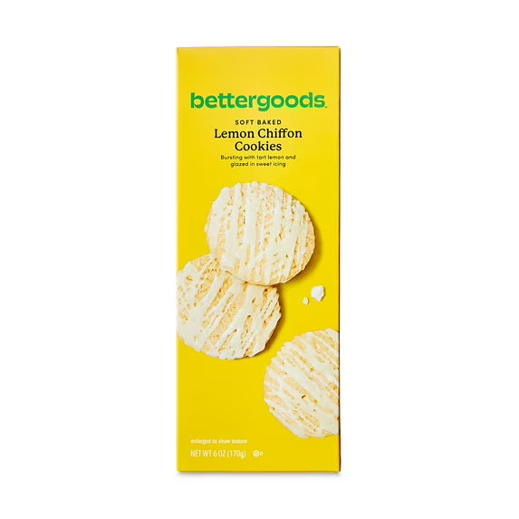bettergoods Soft Baked Lemon Chiffon Cookies, 6 oz