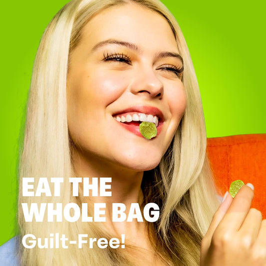 Shameless Snacks Green Apple Blast - Sour Candy & Fruit Snacks, Sour Apple Gummy Candy, Keto Snacks in Bulk, 3g Sugar Gluten Free Vegan for Kids & Adults