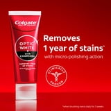 (2 pack) Colgate Optic White with Charcoal Teeth Whitening Toothpaste, Anticavity Toothpaste with Fluoride, Cool Mint Flavor, 3.8 oz