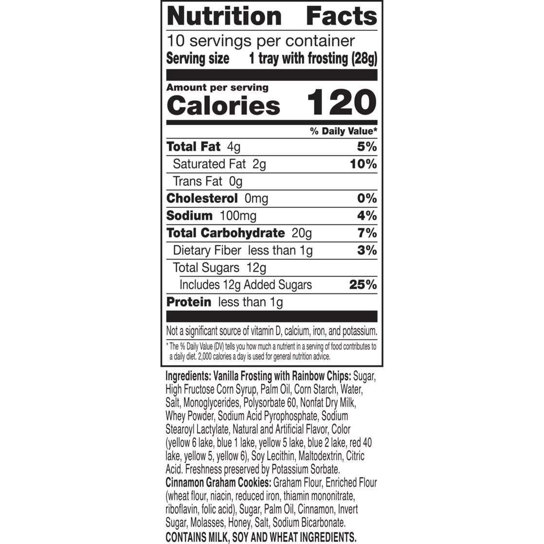 Dunkaroos Cinnamon Graham Cookies and Rainbow Chip Frosting, 10 Ct, 10 oz