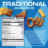 (4 pack) Chex Mix Traditional Original Recipe Snack Mix, Savory Snack Bag, Family Size, 13.5 oz