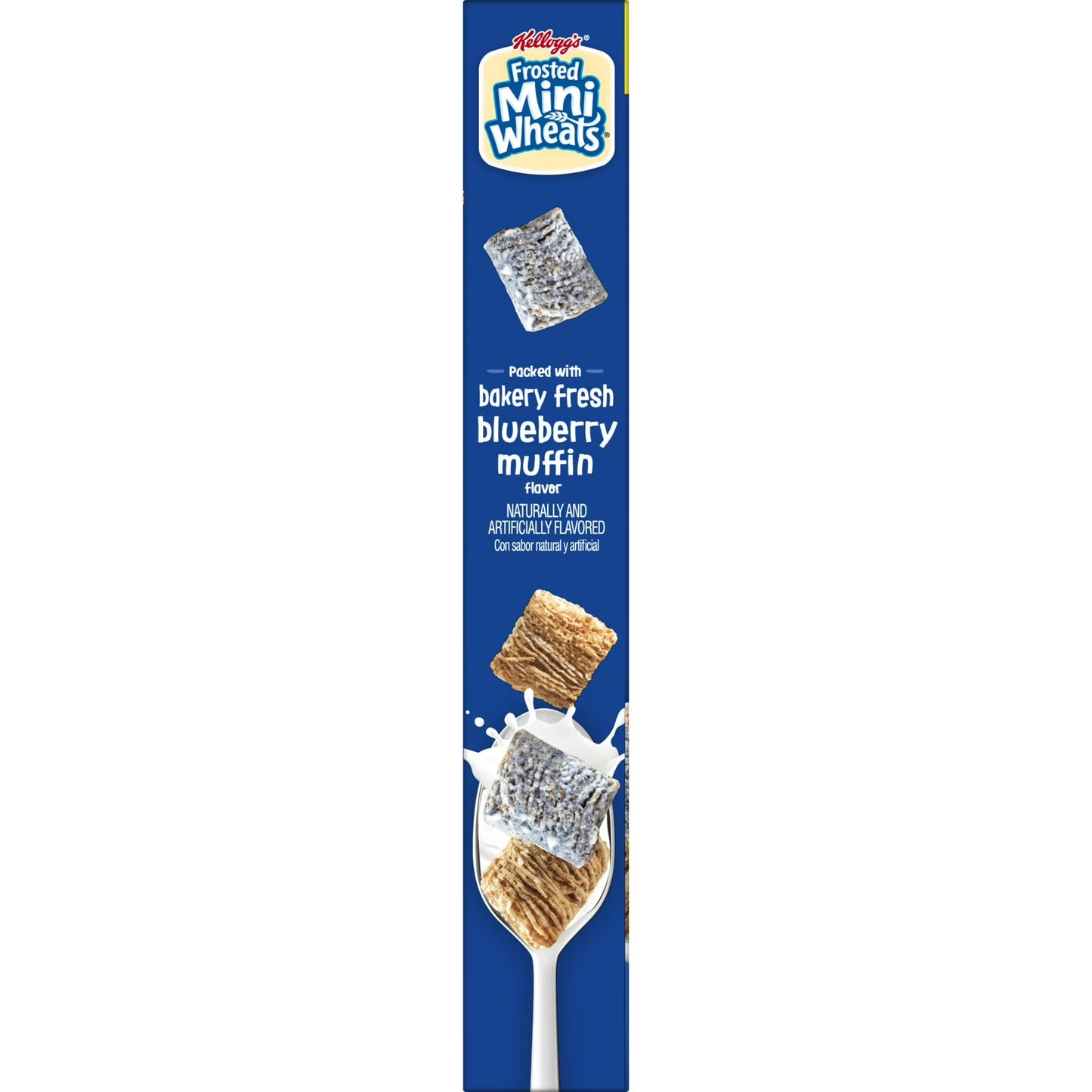 Kellogg's Frosted Mini-Wheats Blueberry Muffin Breakfast Cereal, 48g Whole Grain, Family Size, 20 oz