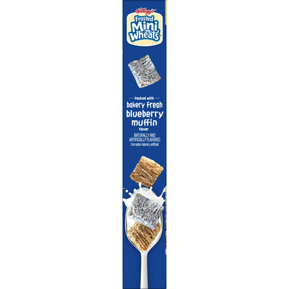 Kellogg's Frosted Mini-Wheats Blueberry Muffin Breakfast Cereal, 48g Whole Grain, Family Size, 20 oz