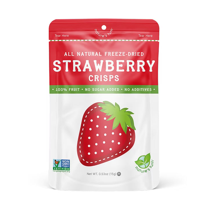 Nature’s Turn Freeze-Dried Fruit Crisps, Sour Variety Pack, No Added Sugar, Healthy Fruit Crisp Snack for School Lunches, 16 Pack (0.53 oz Each)