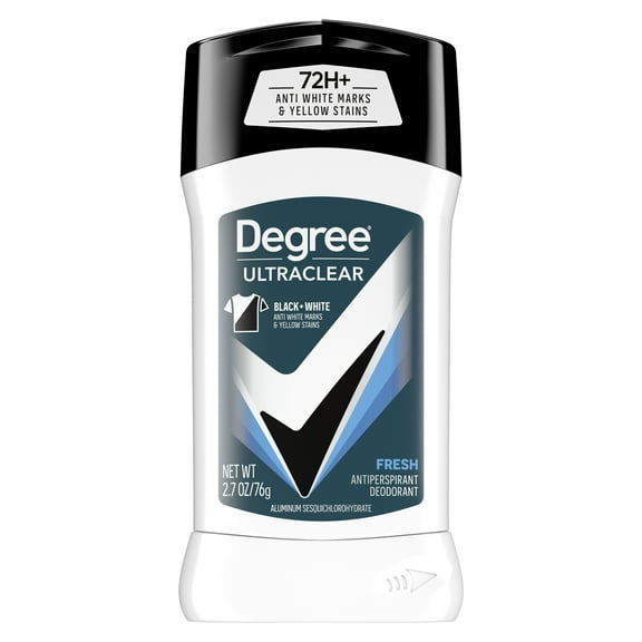 Degree Ultra Clear Long Lasting Men's Antiperspirant Deodorant Stick, Fresh, 2.7 oz