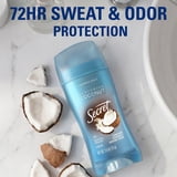 Secret Invisible Solid Antiperspirant Deodorant, Coconut Scent, 2.6 oz