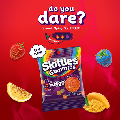 Skittles Gummies Fuego Gummy Candy - 5.8 oz Bag