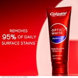 Colgate Optic White Purple Whitening Toothpaste, Mint Paste, 4.2 oz Tube
