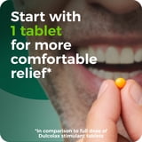Dulcolax Bisacodyl Stimulant Laxative Pills for Overnight Constipation Relief, 5 mg, 25 Tablets