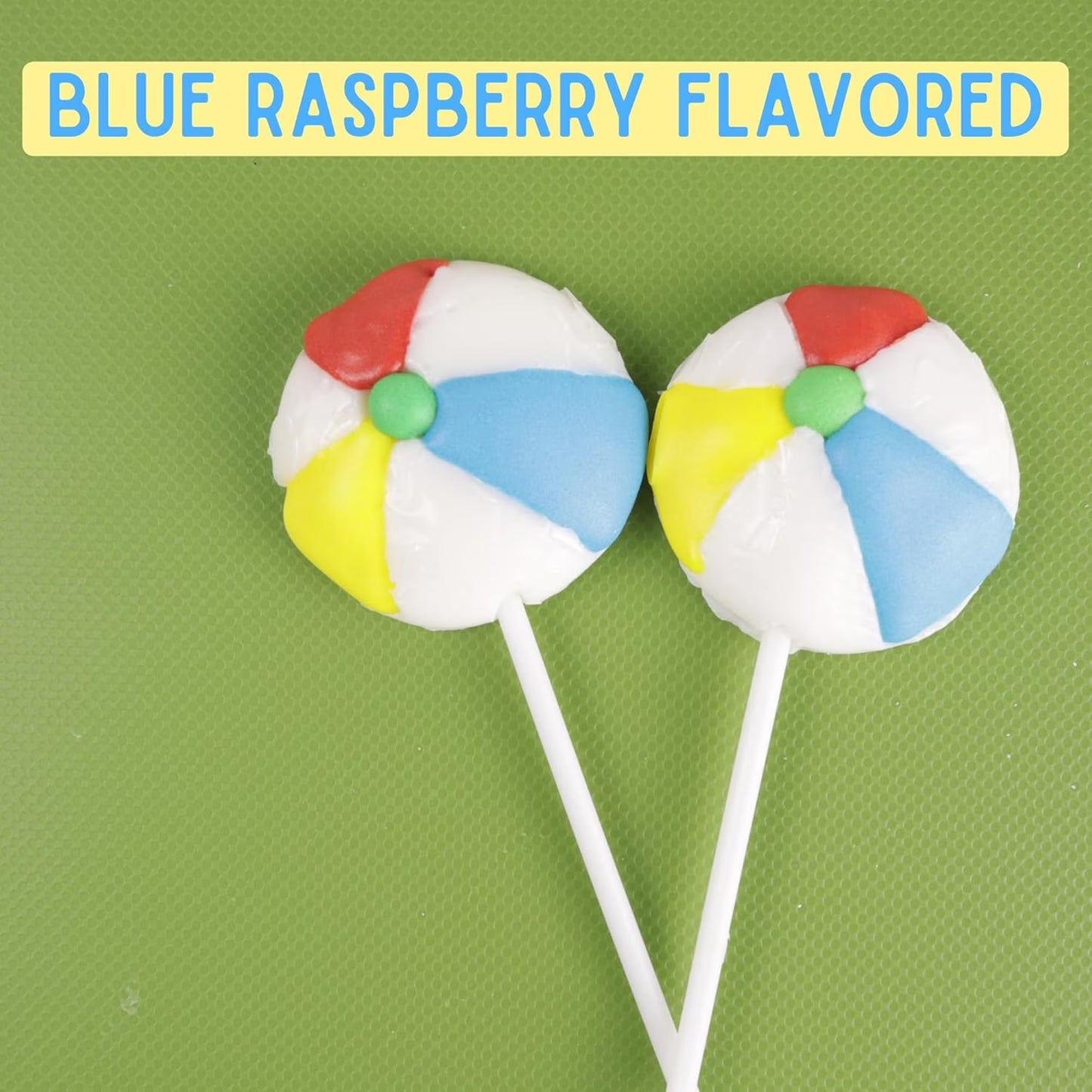 Beach Ball Lollipops, Individually Wrapped Suckers, 24 Count Box, 10.16 Ounces