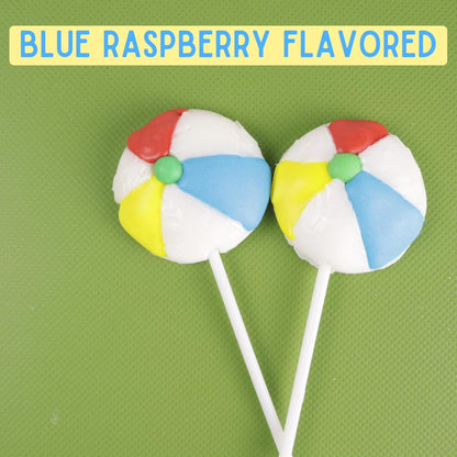Beach Ball Lollipops, Individually Wrapped Suckers, 24 Count Box, 10.16 Ounces