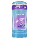 Secret Fresh Antiperspirant Deodorant, Clear Gel, Lavender, 2.6 oz, Twin Pack