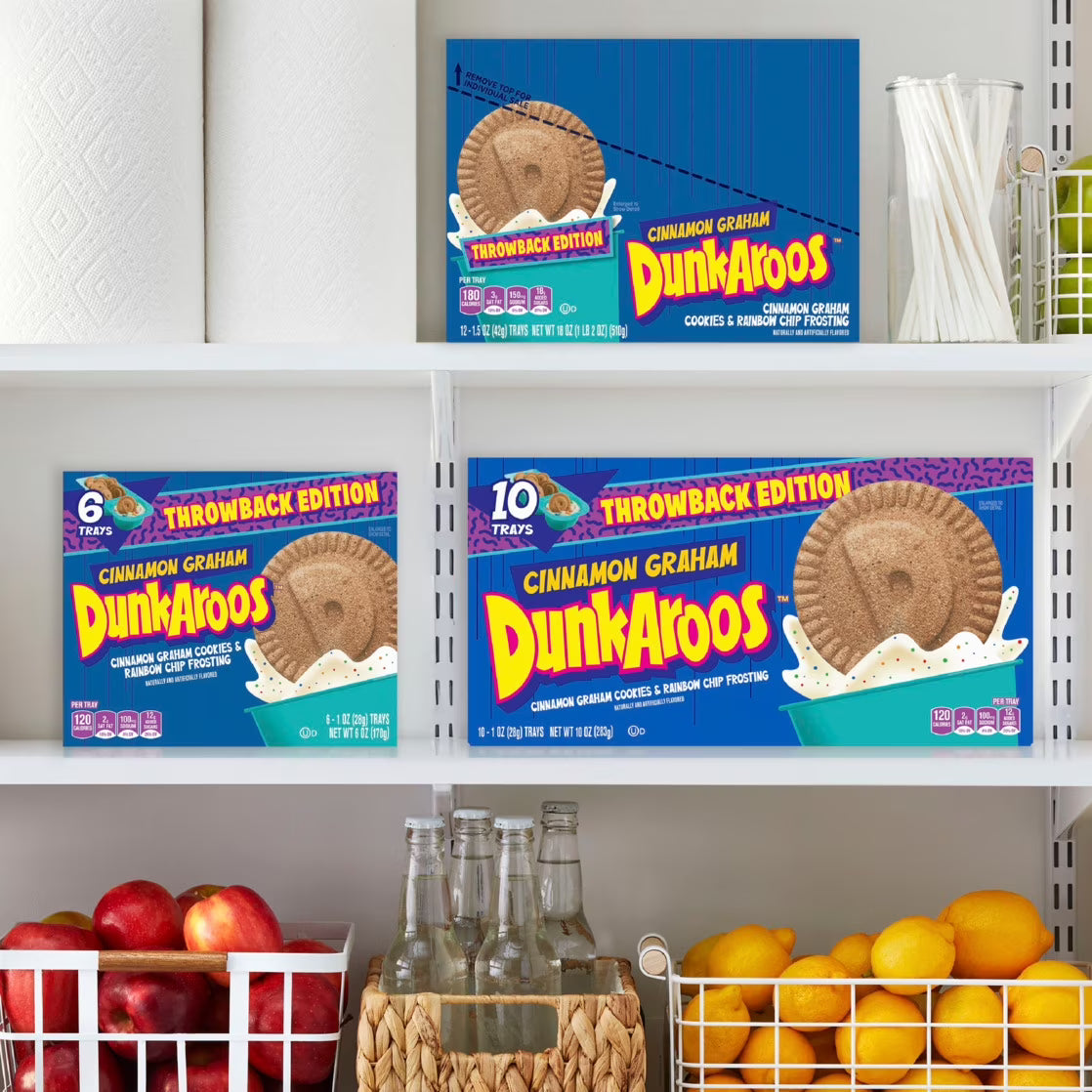 Dunkaroos Cinnamon Graham Cookies and Rainbow Chip Frosting, 10 Ct, 10 oz