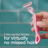 Gillette Female Venus Simply3 Dragonfruit Women's Disposable Razors, 4 Count, Multi-color
