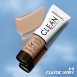COVERGIRL Clean Invisible Liquid Foundation, 110 Classic Ivory, 1.0 fl oz