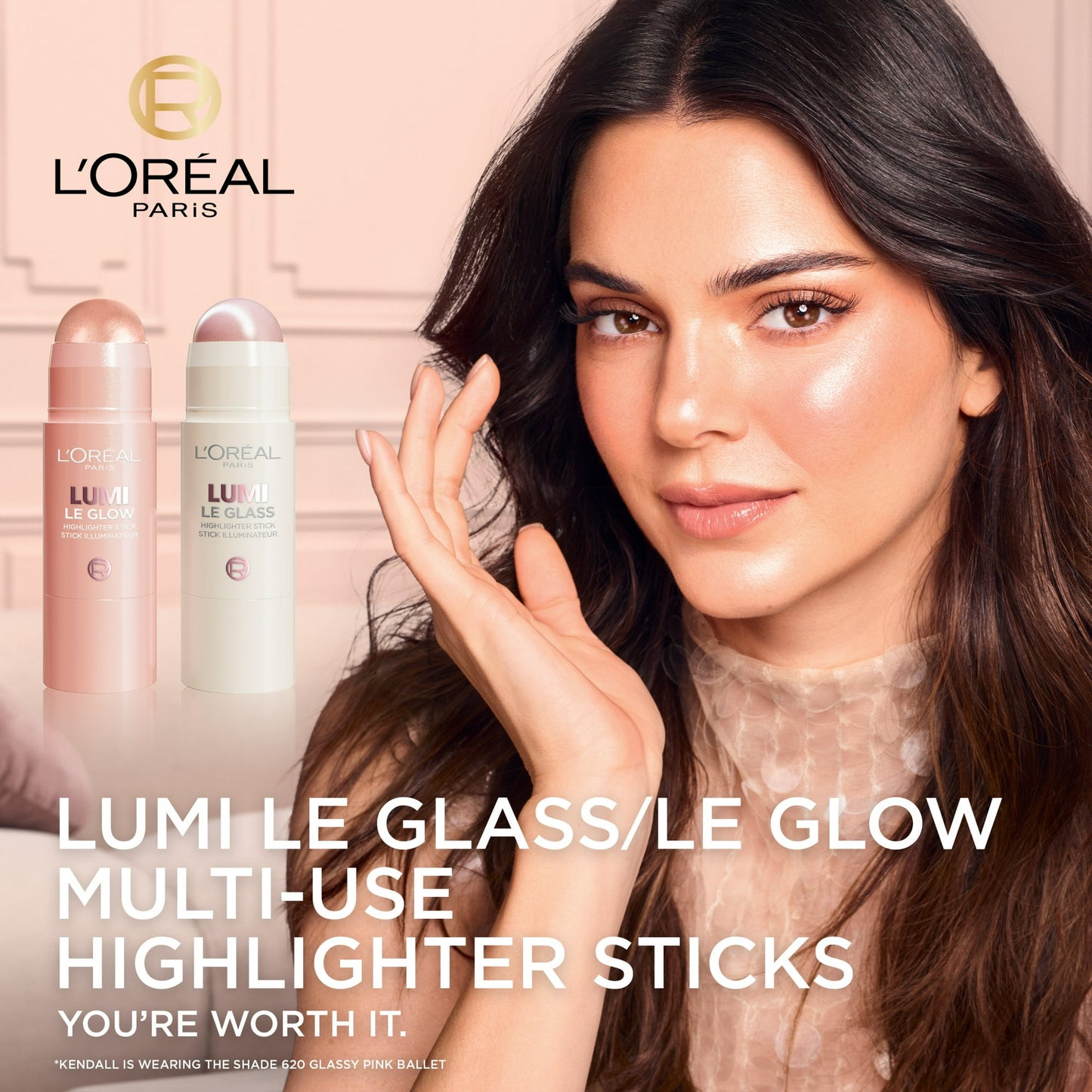 L'Oreal Paris True Match Lumi Highlighter, 625 Glassy Sunset Amour, 0.25 oz