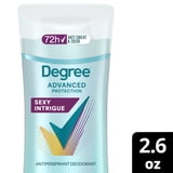 (2 pack) Degree Antiperspirant Deodorant 72-Hour Sweat & Odor Protection Sexy Intrigue Antiperspirant Deodorant For Women with Body Heat Activated Technology, 2.6 oz