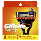 Gillette Fusion5 Razor Blade Refill ,Manual Razor Men , 8 count
