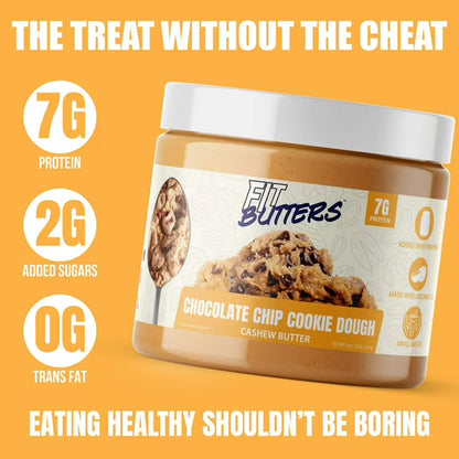 Fit Butters Chocolate Chip Cookie Dough Cashew Butter, 16 oz