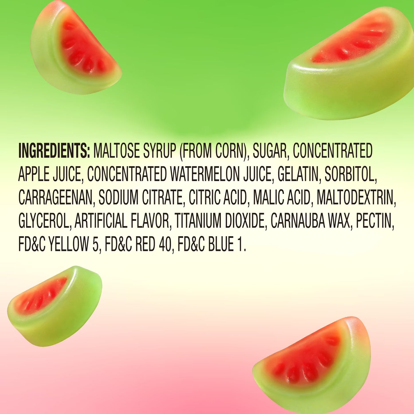 AMOS Peelerz Watermelon, Peelable Gummy Candy, Real Fruit Flavor, 1 Count, 3.5 oz Bag