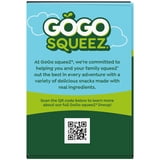 GoGo squeeZ No Sugar Added Apple Applesauce & Fruit Puree Pouches, 3.2 oz (16 Pack)