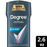 (2 pack) Degree Men Antiperspirant Deodorant 72-Hour Sweat and Odor Protection Cool Rush Antiperspirant For Men With Body Heat Activated Technology, 2.6 oz